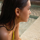 Openwork Braided C-shaped Earrings - booneealus