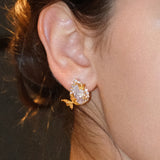 Teardrop-Shaped Butterfly Studs - booneealus