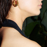 Braided Twisted Rhinestones Earrings - booneealus