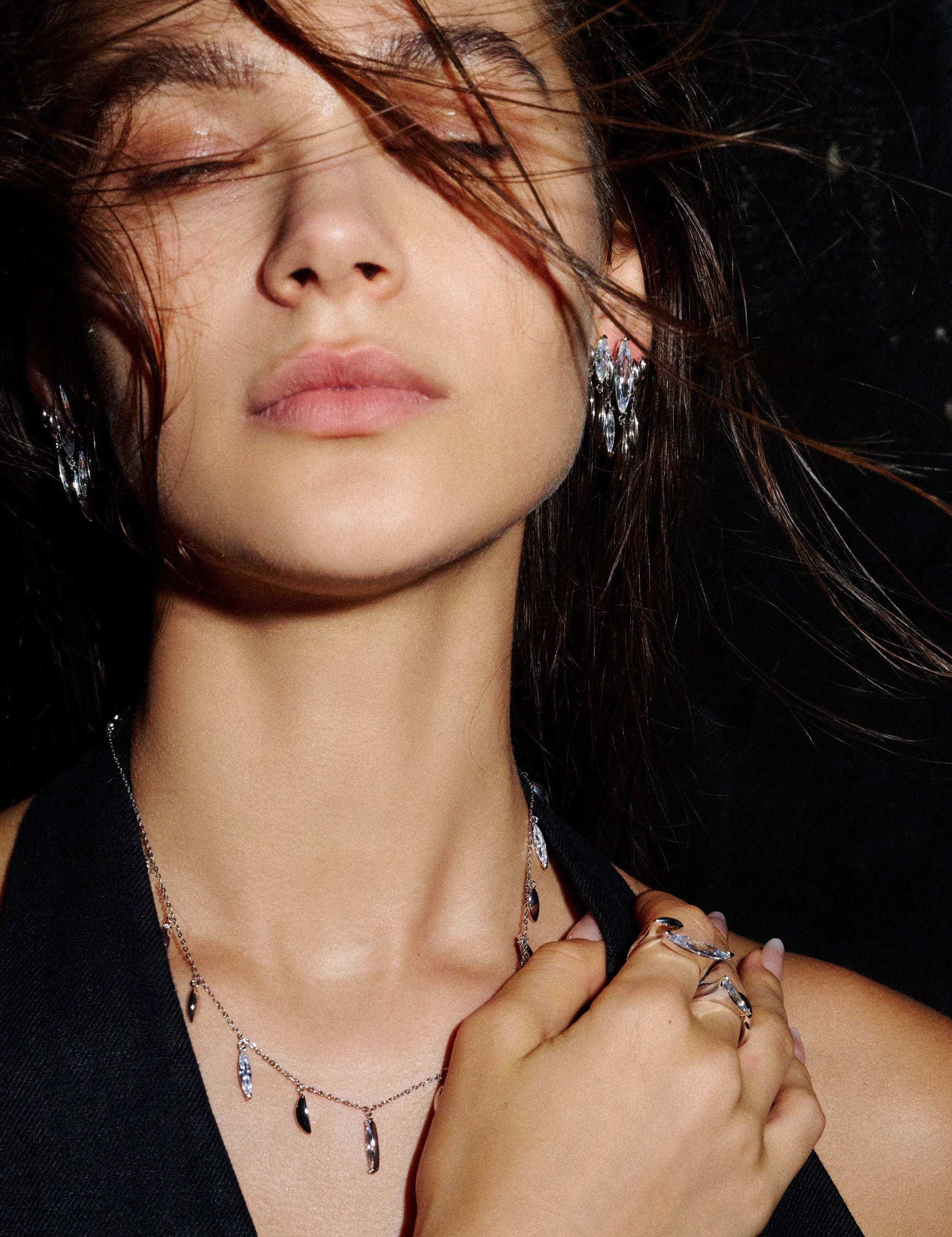 Tassel Zirconia Necklace - booneealus