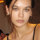 Teardrop-Shaped Double-Layer Butterfly Necklace - booneealus