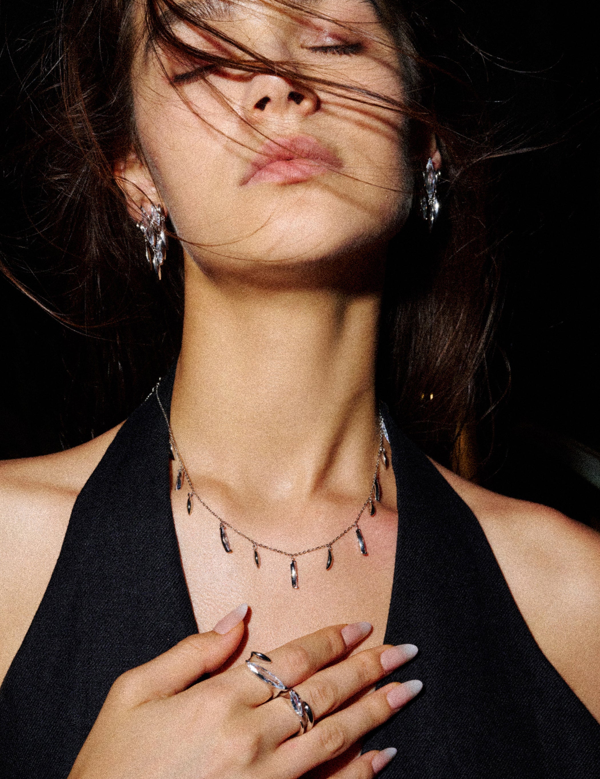 Tassel Zirconia Necklace - booneealus