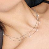Double Layer Zircon Necklace - booneealus