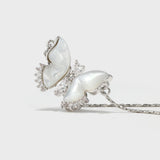 Shell Butterfly Necklace - booneealus