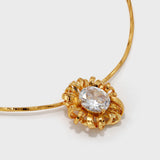 Twisted Braided Wrap Zirconia Necklace - booneealus
