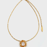 Twisted Braided Wrap Zirconia Necklace - booneealus