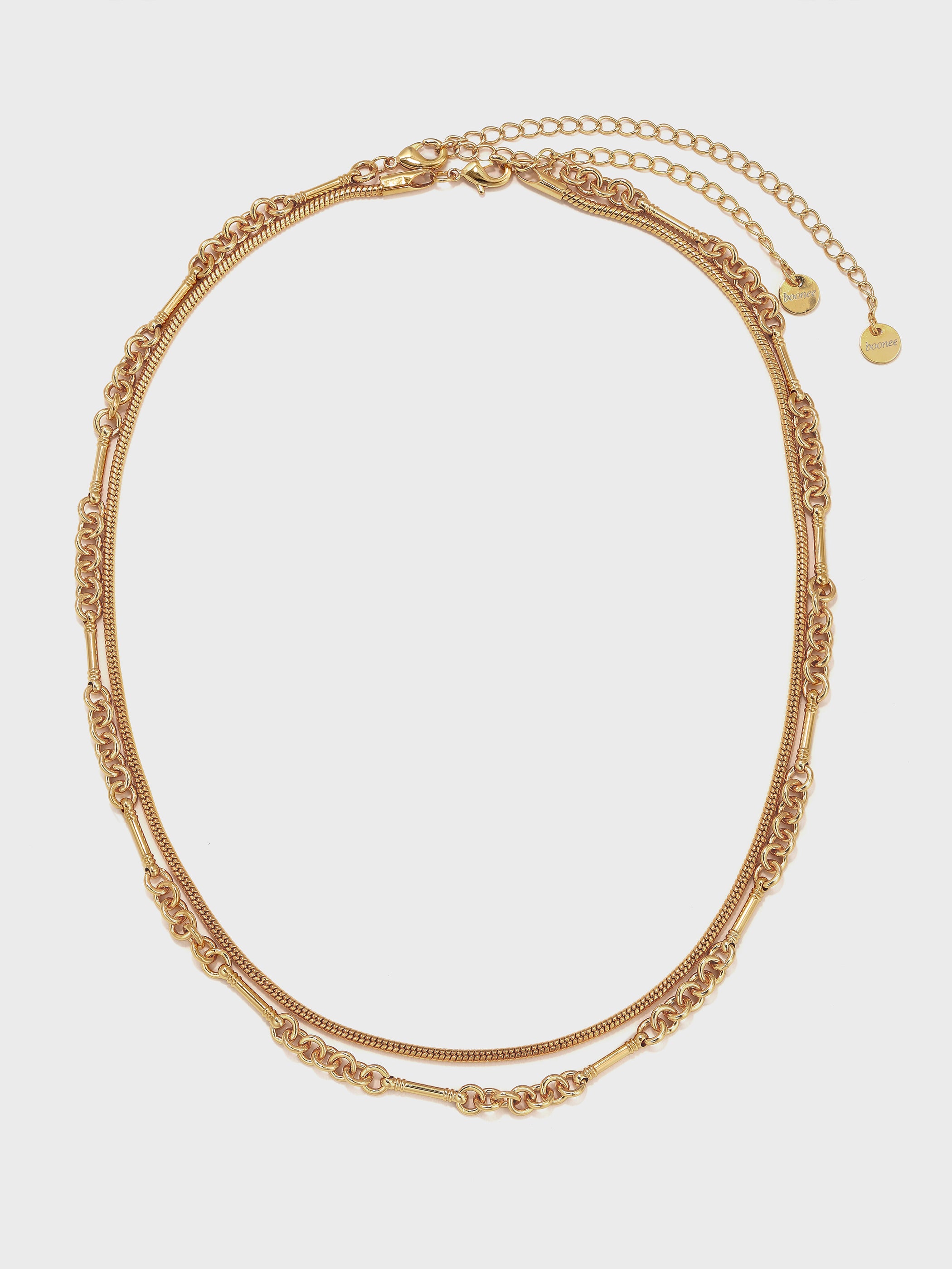 Simple Patchwork Necklace - booneealus
