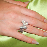 Shell Butterfly Open Ring - booneealus