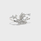 Zircon Butterfly Open Ring - booneealus