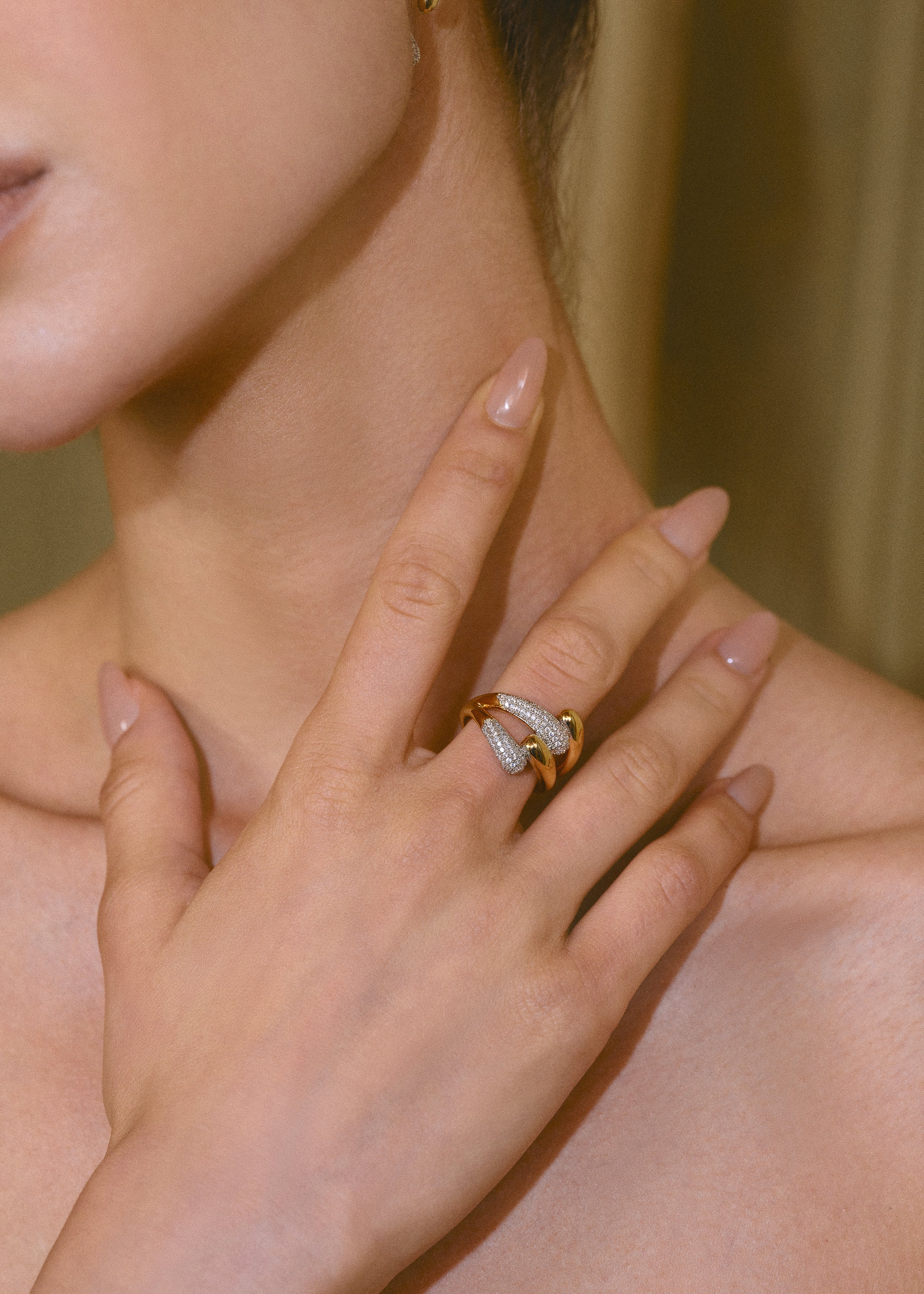 Celestial Duet Hoops Ring - booneealus