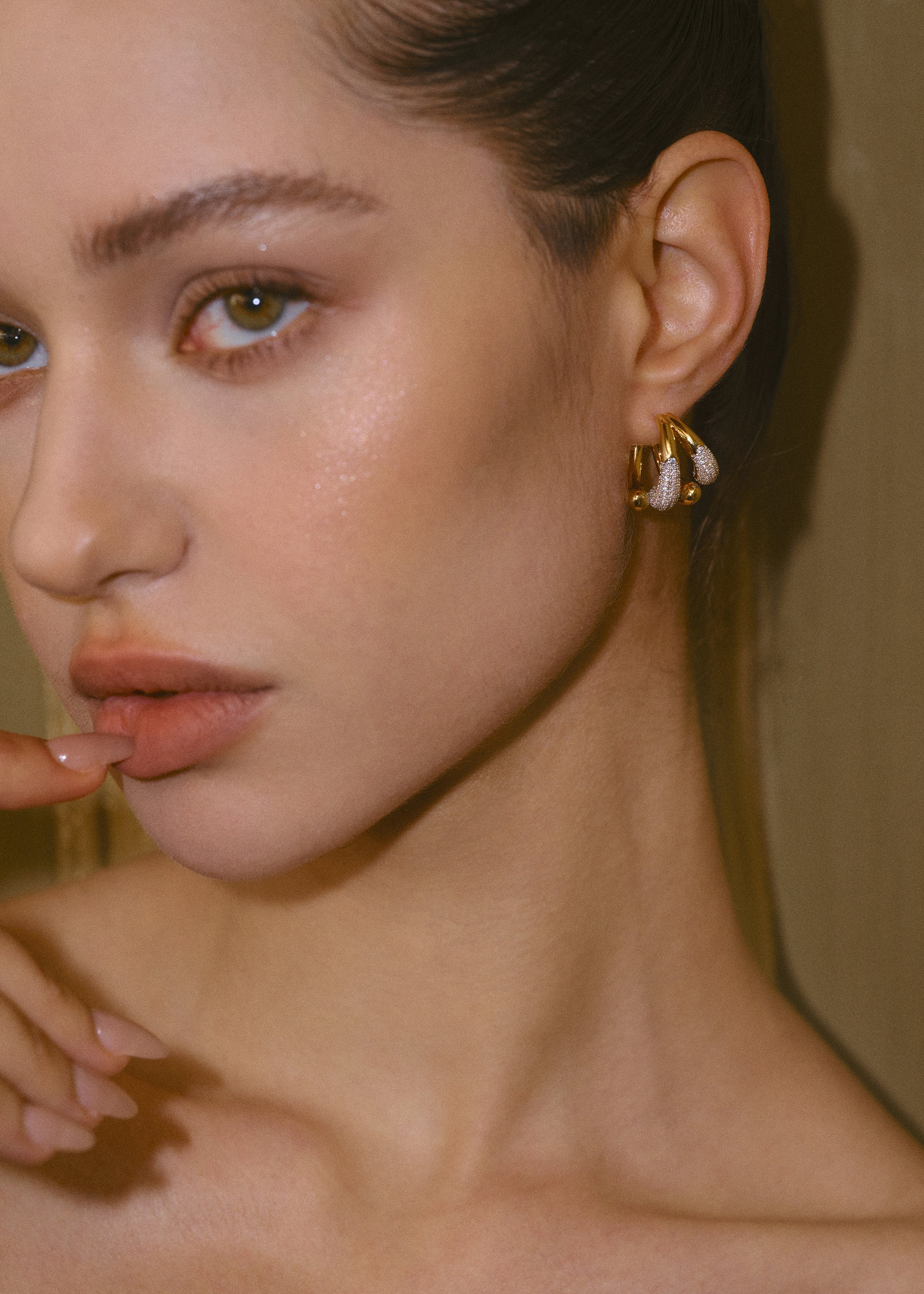 Celestial Duet Hoops Earrings - booneealus